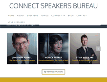 Tablet Screenshot of connectspeakersbureau.com